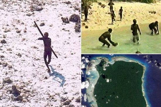 孟加拉湾小岛北森蒂纳尔岛(North Sentinel Island)上存在着极为神秘的部落森蒂纳尔人(Sentinelese)，部落中的人可能一直过着原始且与世隔绝的生活。他们拒绝与外界接触，只要有外人接近该岛便有丧命的危险。图片来源：镜报。