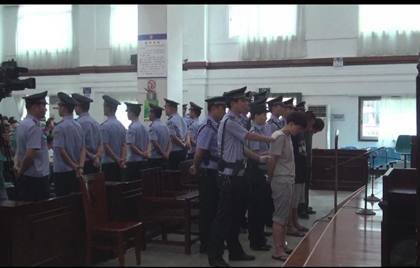 庭审现场。益阳法院网站 庭审现场。益阳法院网站