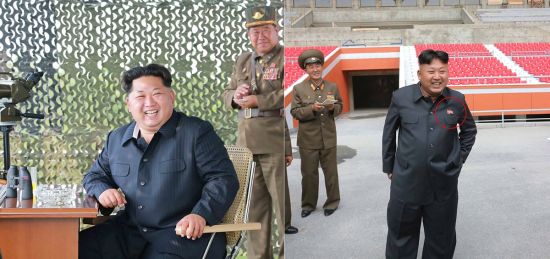 图为金正恩近日图片和以往图片对比。 图为金正恩近日图片和以往图片对比。