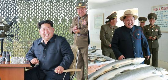 图为金正恩近日图片和以往图片对比。 图为金正恩近日图片和以往图片对比。