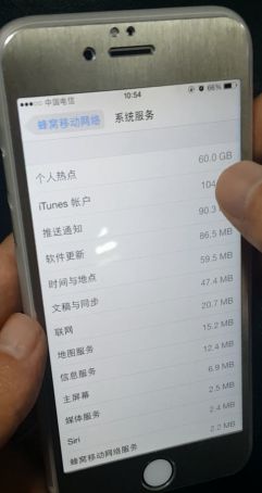 用户手机系统显示：今年累计使用流量77GB，其中通过“个人热点”消耗的流量达到60.0GB