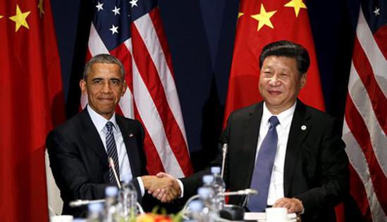 中国国家主席习近平当地时间11月30日上午在巴黎会见美国总统奥巴马。