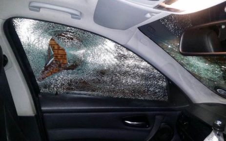 Magistrate Mphafolane Koma says the windows of his BMW were smashed with the hammer after a young white man called him the k-word. Picture: Soial media.