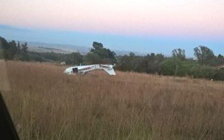 A light aircraft has crashed in Midrand leaving two people injured. Picture: Supplied.
