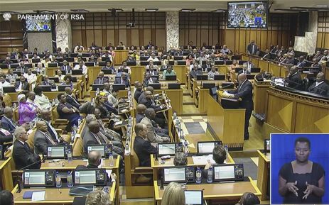 A screen grab of President Jacob Zuma addressing parliament on 18 February 2016 during his reply to the State of the Nation debate. Picture: YouTube