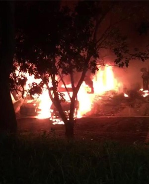 Six vehicles and a building were torched in riots at UKZN. (Supplied)