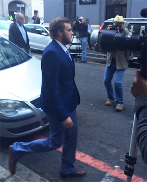 Henri van Breda leaves the Western Cape High Court. (Tammy Petersen, News24)