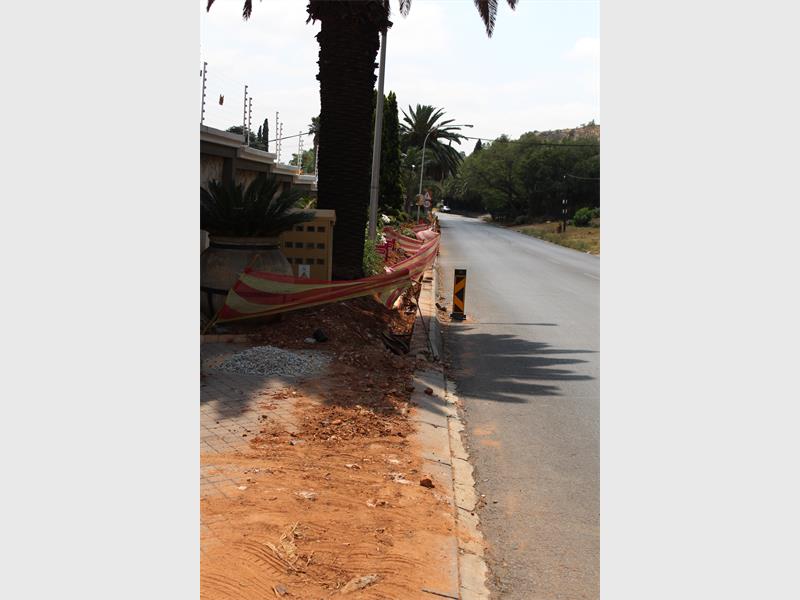 Rehabilitation has started in some parts of [upper] Kloof Road.