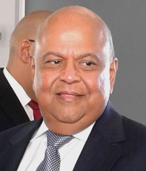 Finance Minister Pravin Gordhan at the post-budget