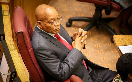 President Jacob Zuma listens to a question raised at the NCOP during the Q&A. Picture: Anthony Molyneaux/EWN
