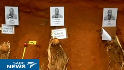 On Thursday, the remains of 13 Poqo members were exhumed at the Pretoria West cemetery as part of the Gallows exhumation project.