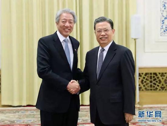 ▲2月26日，中共中央政治局委员、中组部部长赵乐际在北京会见新加坡副总理张志贤。