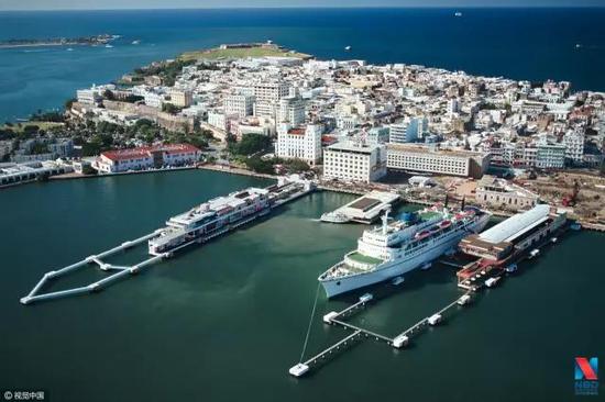 ▲波多黎各首都圣胡安的港口。图片来源：视觉中国