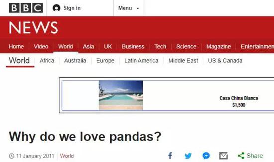  BBC2011年1月11日标题《我们为何爱熊猫？》