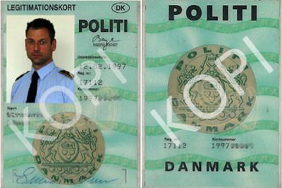 丹麦警察证。图片来源：中国驻丹麦大使馆官网。