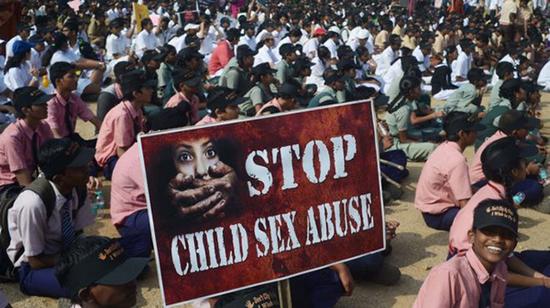 2015年，印度有超过1万名儿童遭到强奸。  