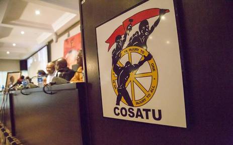 FILE: Cosatu's top brass addresses the media at Cosatu House in Braamfontein. Picture: EWN.