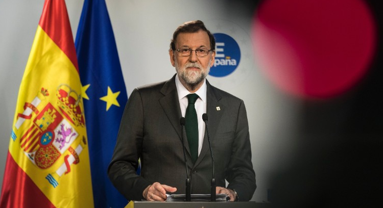 图为西班牙首相马里亚诺·拉霍伊