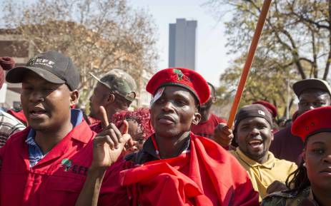 FILE: EFF members at Church Square in Pretoria. Picture: Thomas Holder/EWN