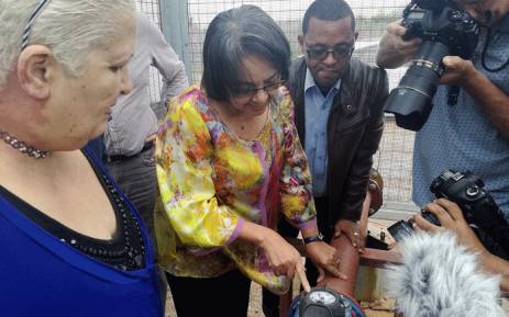 FILE: Cape Town Mayor Patricia de Lille visits the Atlantis Aquifer which was upgraded to produce an additional five million litres of water per day to residents in the community. Picture: @PatriciaDeLille/Twitter