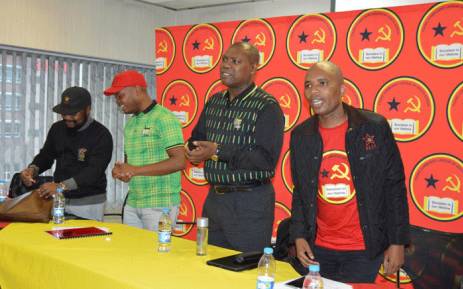 The ANC's Zweli Mkhize (second from right) addressed the Young Communist League during a summit on Saturday, 25 November 2017. Picture: @YCLSA/Twitter