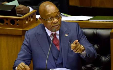 FILE: President Jacob Zuma responding to questions in the National Assembly on 2 November 2017. Picture: GCIS