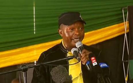 African National Congress (ANC) Mpumalanga chairperson David Mabuza at Mbombela Stadium on 1 December 2017. Picture: Screengrab