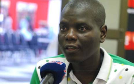Former ANC Youth League leader Ronald Lamola speaks to Radio 702 at the ANC national conference in Nasrec on 17 December 2017. Picture: Radio 702