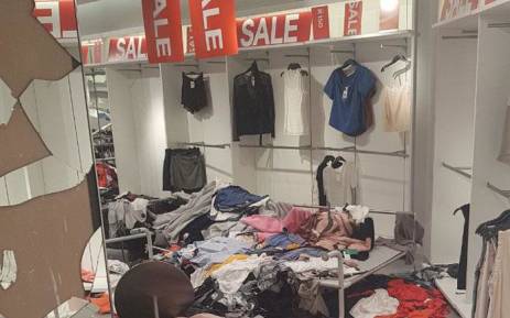 Members of the Economic Freedom Fighters protested and trashed H&M stores in Gauteng on 13 January 2018 after an advert sparked outrage. Picture: Supplied