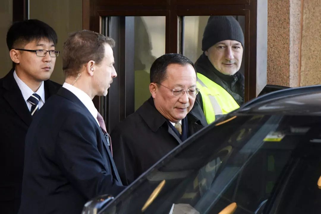▲朝鲜外务相李勇浩3月访问了斯德哥尔摩。（美联社）