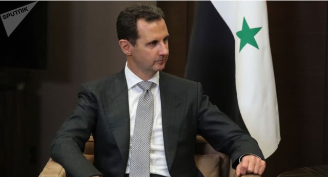 叙利亚总统阿萨德在接受记者采访
