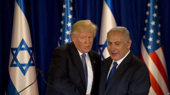 ▲资料图片：2017年5月22日，美国总统特朗普访问以色列。（美联社）