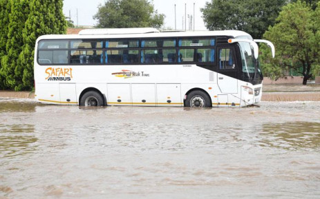 A bus seen in Centurion during flooding on 9 December 2019. Picture: Abigail Javier/EWN.