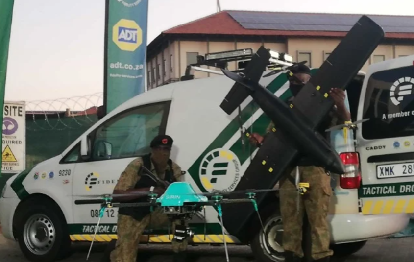 保安公司现在使用无人机在南非郊区追踪罪犯