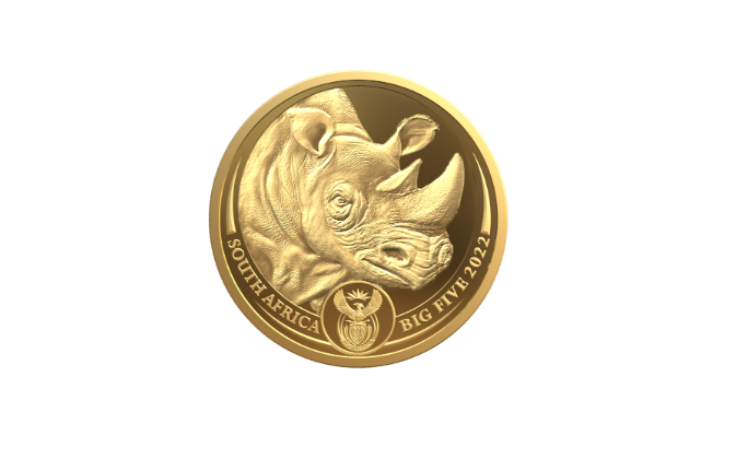 南非铸币局投掷犀牛硬币