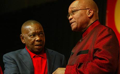 FILE: President Jacob Zuma and Blade Nzimande. Picture: EWN