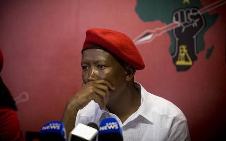 FILE: EFF leader Julius Malema addressed the media at their headquarters in Braamfontein, Johannesburg on 23 January 2017. Picture: EWN.