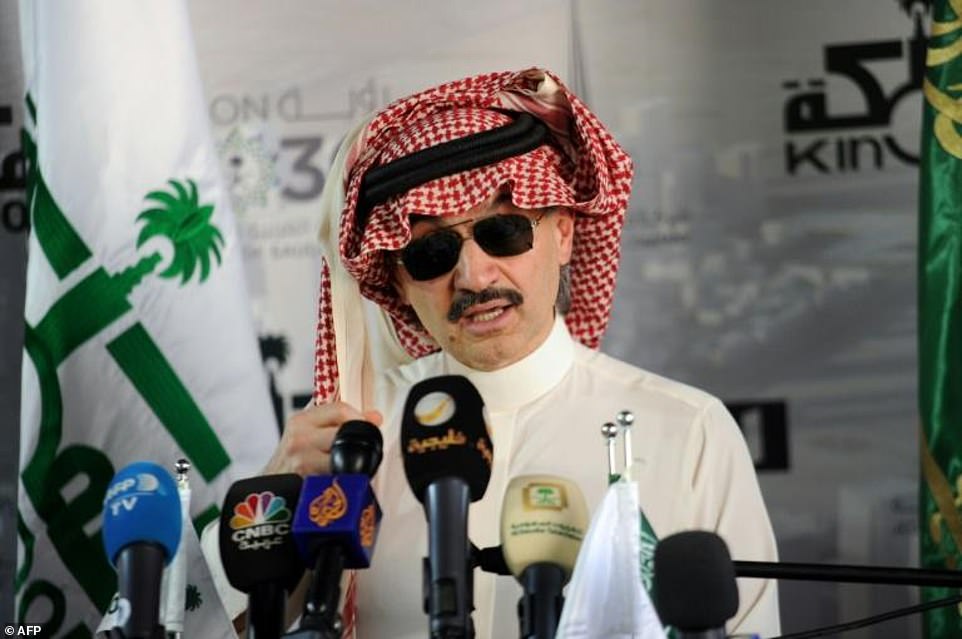 有“中东股神”之称的沙特首富阿尔瓦利德王子。