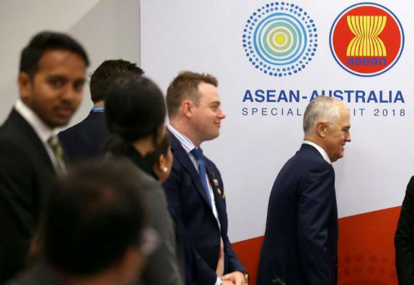 3月16日，特恩布尔出席东盟—澳大利亚特别峰会领导人圆桌会议。（路透社）