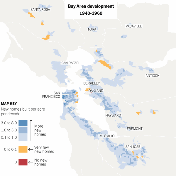 加州湾区许多城市拒绝开发新住房