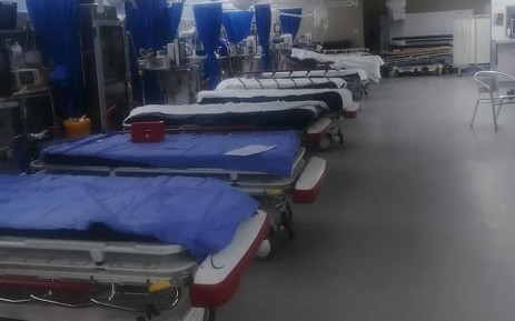 Africa's biggest hospital, Chris Hani Baragwanath in Soweto, posted pictures on its Facebook page this morning of a near-empty trauma unit. Picture: Facebook.