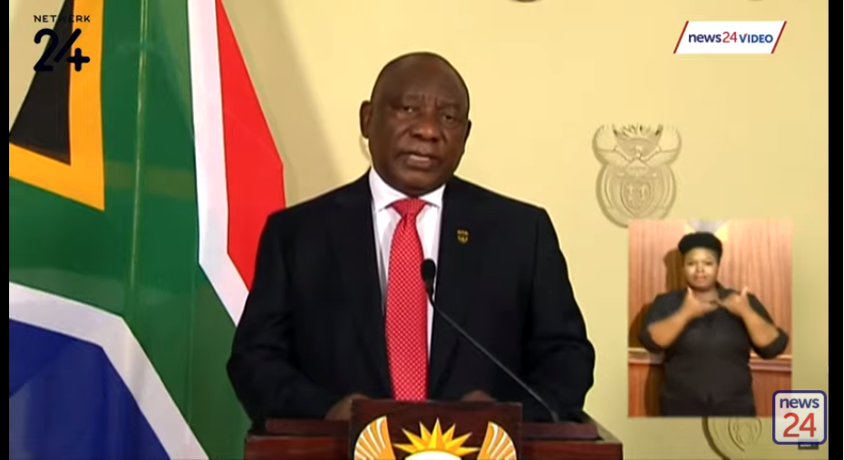 南非总统发表关于封锁最新调整的讲话