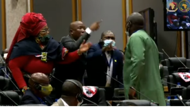 EFF领袖威胁要在泛非议会中“杀死”议员